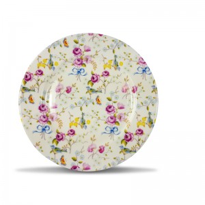 483020 cm round plate - BIRD AND BLOSSOM